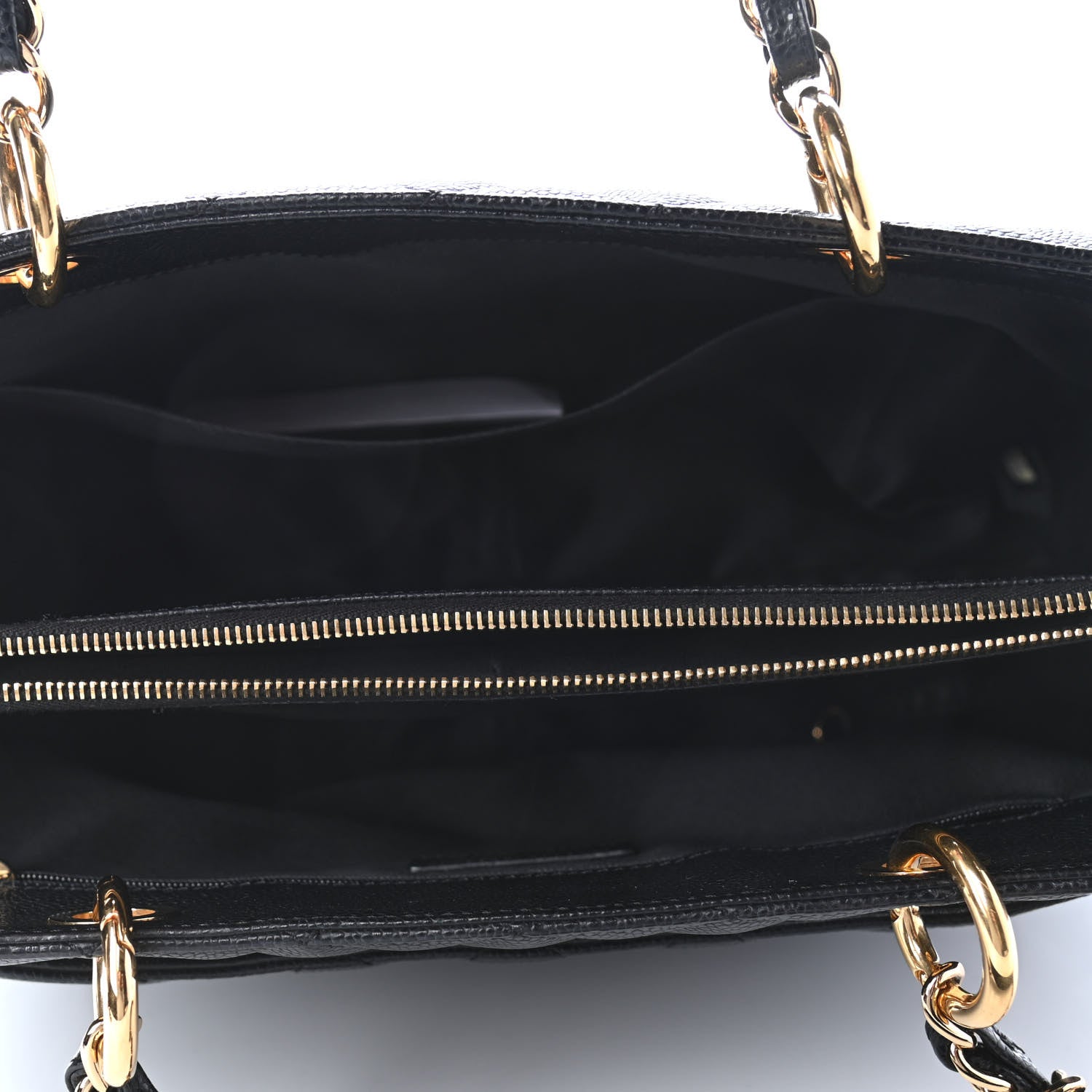 Chanel Caviar Quilted Grand Shopping Tote GST Black 5 of 9