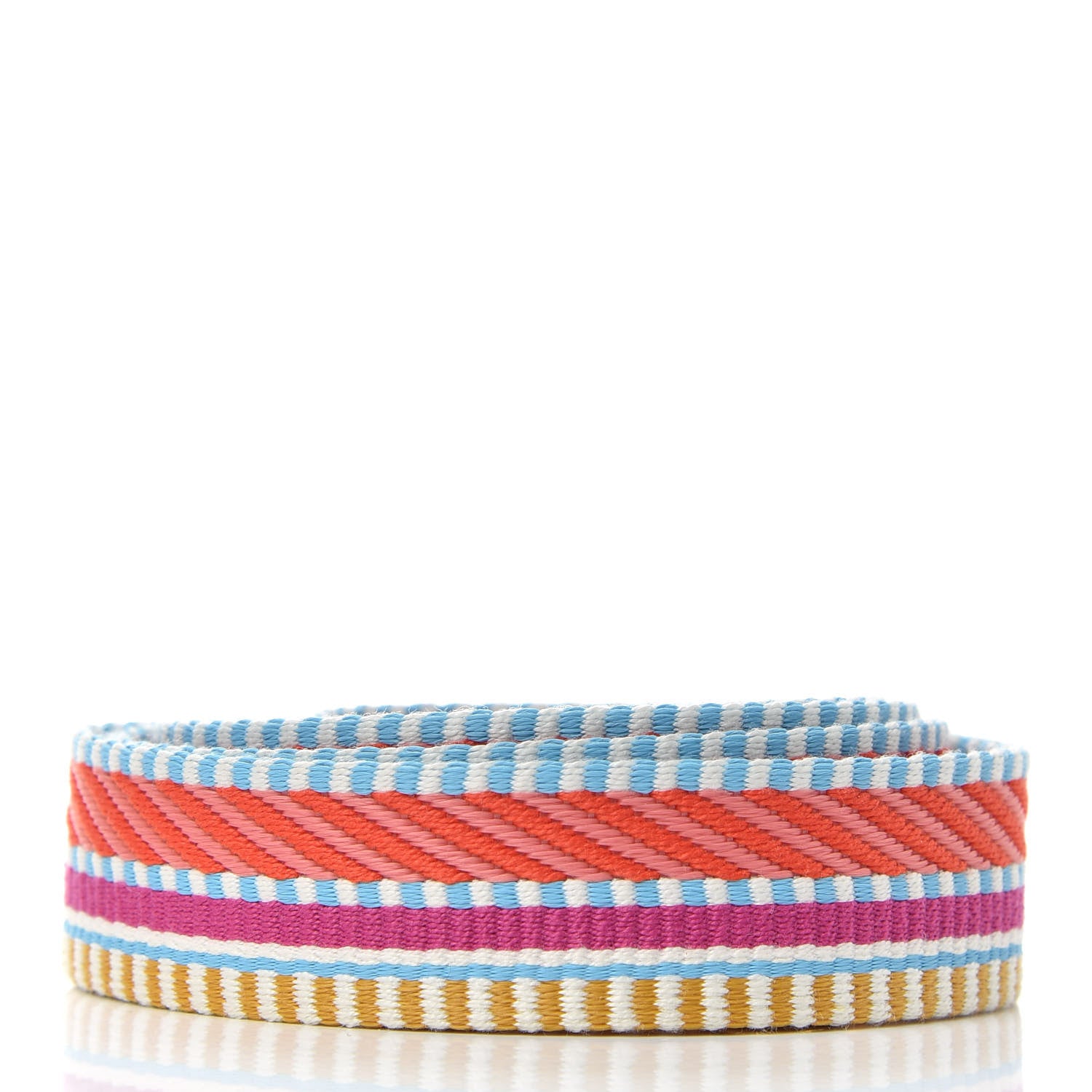 Hermes Toile Swift 25mm Sangle Cavale Shoulder Strap Magnolia Cappucine 2 of 5