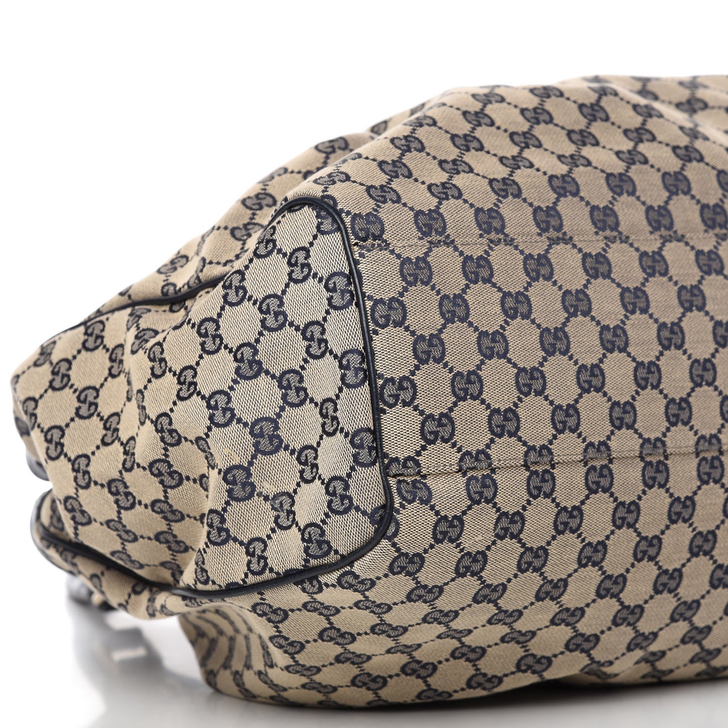 Gucci Monogram Calfskin Large Sukey Tote Beige Blue 6 of 10