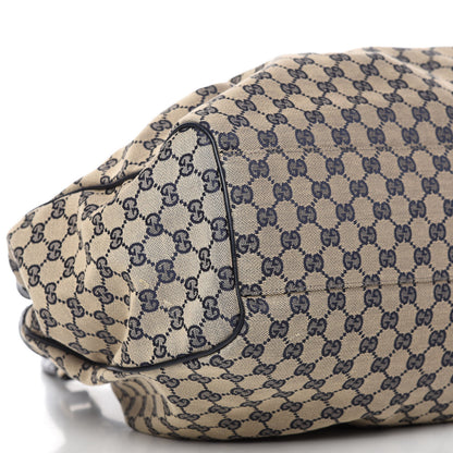 Gucci Monogram Calfskin Large Sukey Tote Beige Blue 6 of 10