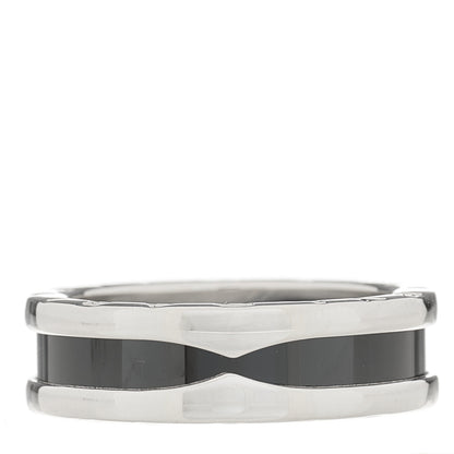 Bulgari Sterling Silver Ceramic Save The Children One-Band Ring 58 8.25 1 of 7