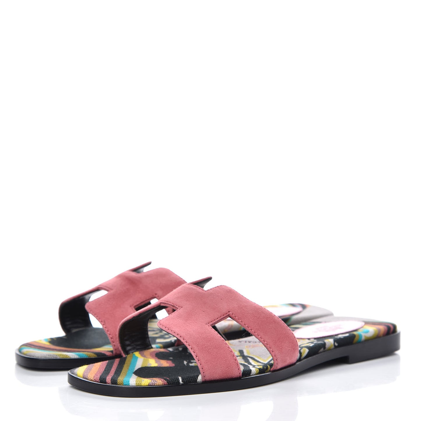 Suede Goatskin Oran Sandals 37 Rose De Venice