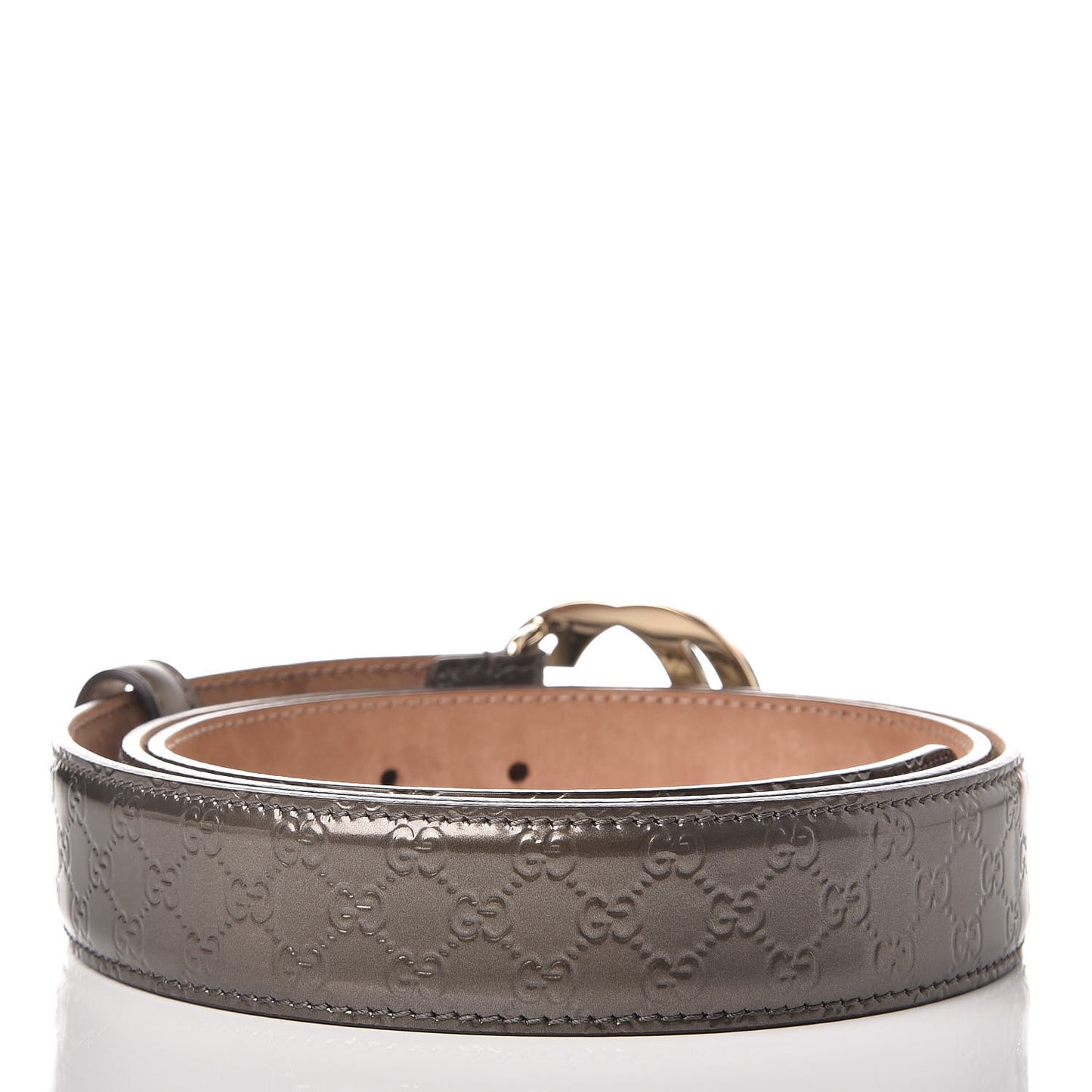 Shine Microguccissima Interlocking G Belt 100 40 Acero
