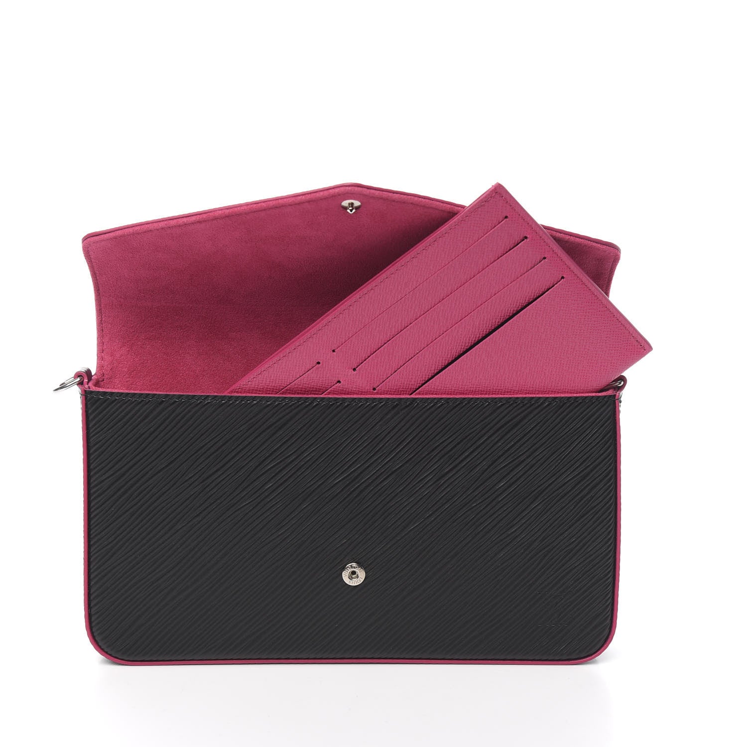 Louis Vuitton Epi Pochette Felicie Black Hot Pink 4 of 10