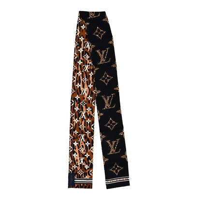 Louis Vuitton Silk Monogram Giant Jungle Bandeau Black 2 of 4