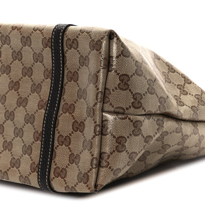 Gucci Crystal Monogram Medium Joy Tote Beige Ebony Testa Di Moro 9 of 11