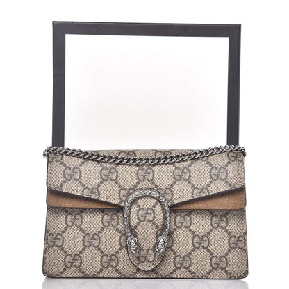 Gucci GG Supreme Monogram Super Mini Dionysus Shoulder Bag Taupe 8 of 8