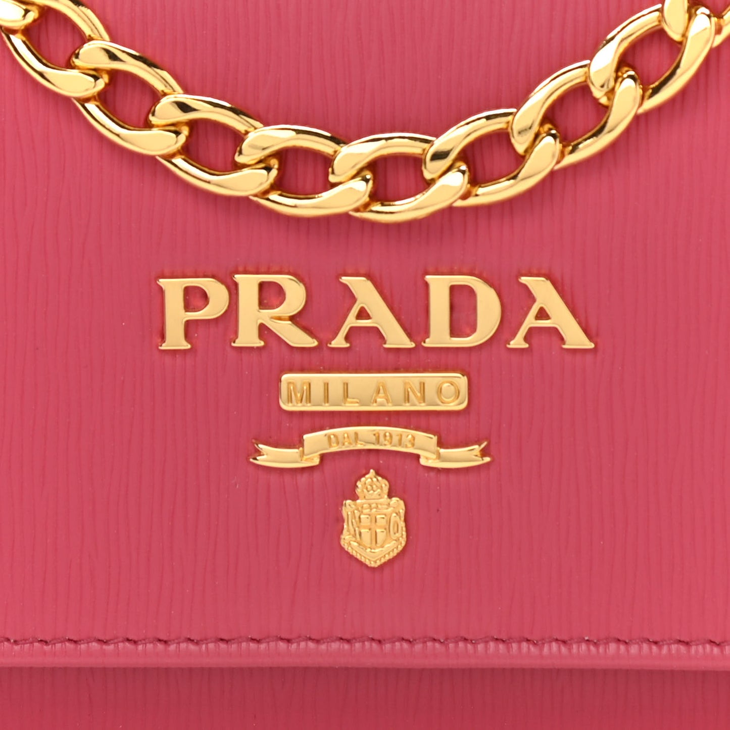 Vitello Move Metal Oro Chain Wallet Peonia