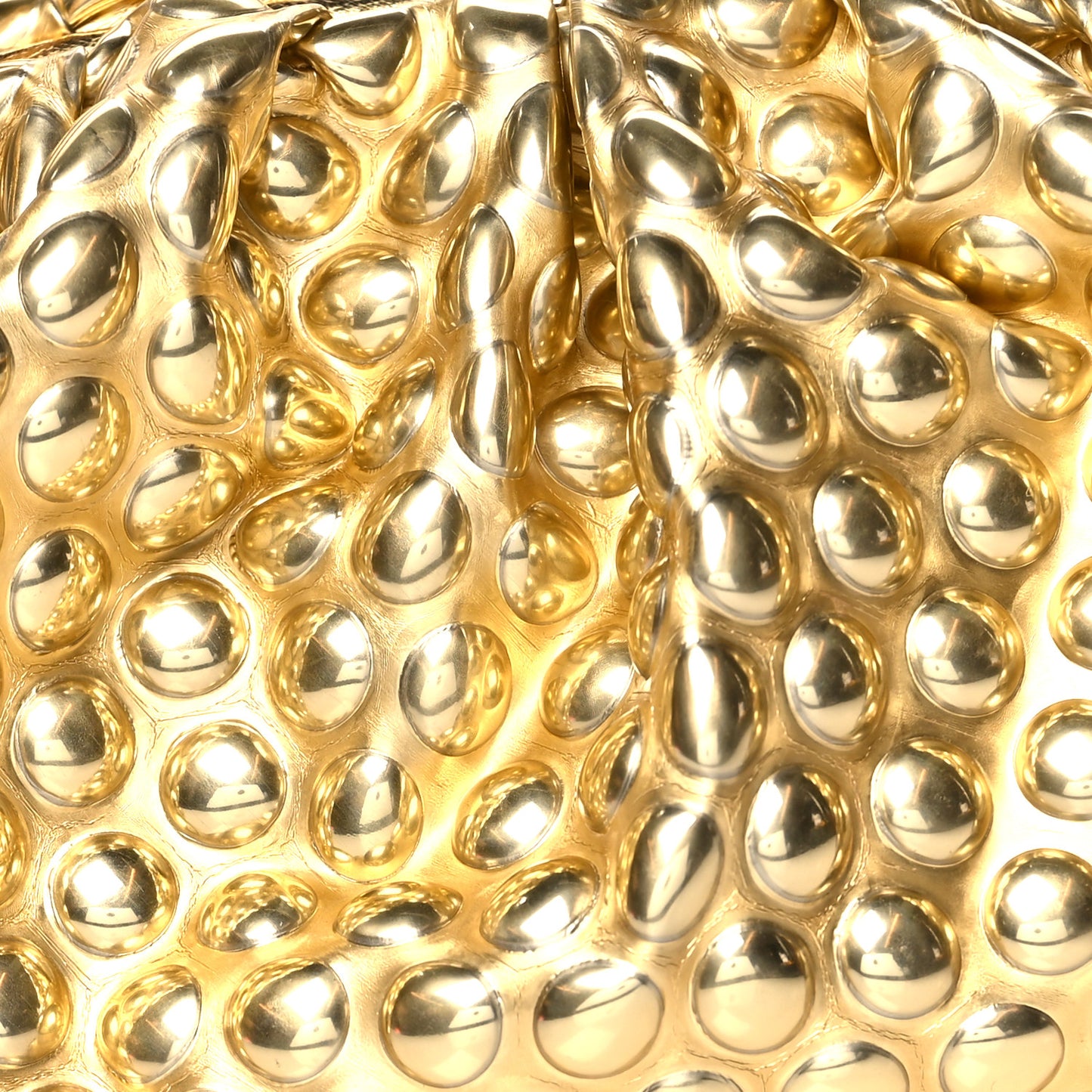 Metallic Fabric Bubble Wrap The Mini Pouch Gold