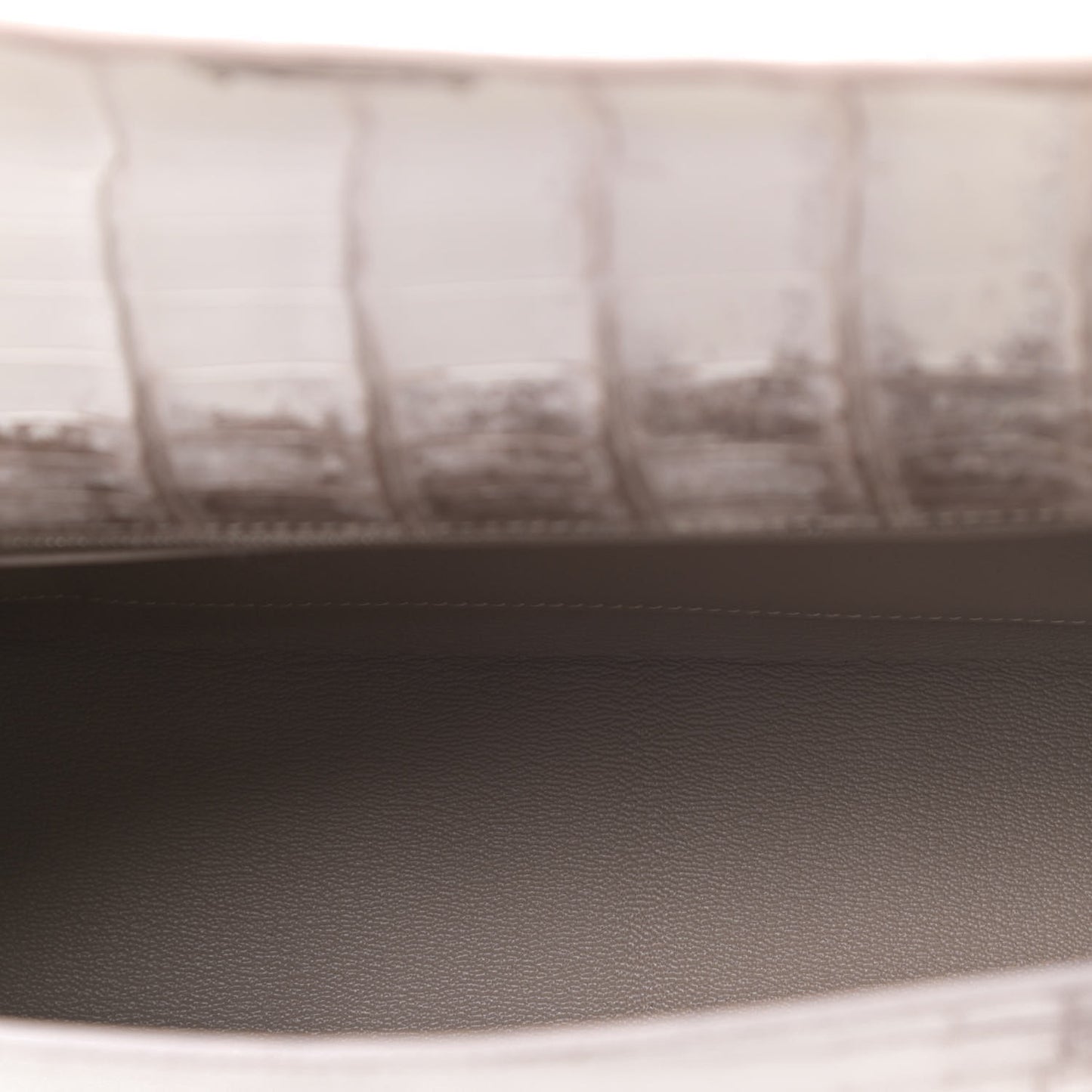 Matte Niloticus Crocodile Himalaya Kelly Retourne 28 White