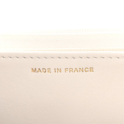 Chanel Caviar Quilted Crystal CC Wallet On Chain WOC White 7 of 12