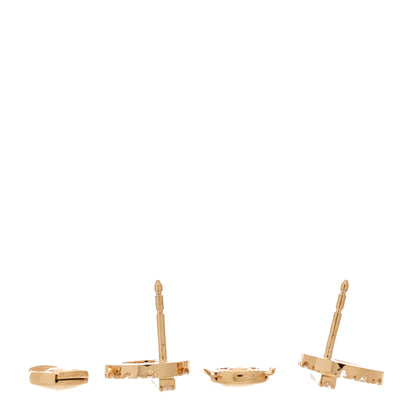 Hermes 18K Rose Gold Diamond Finesse Earrings 3 of 5