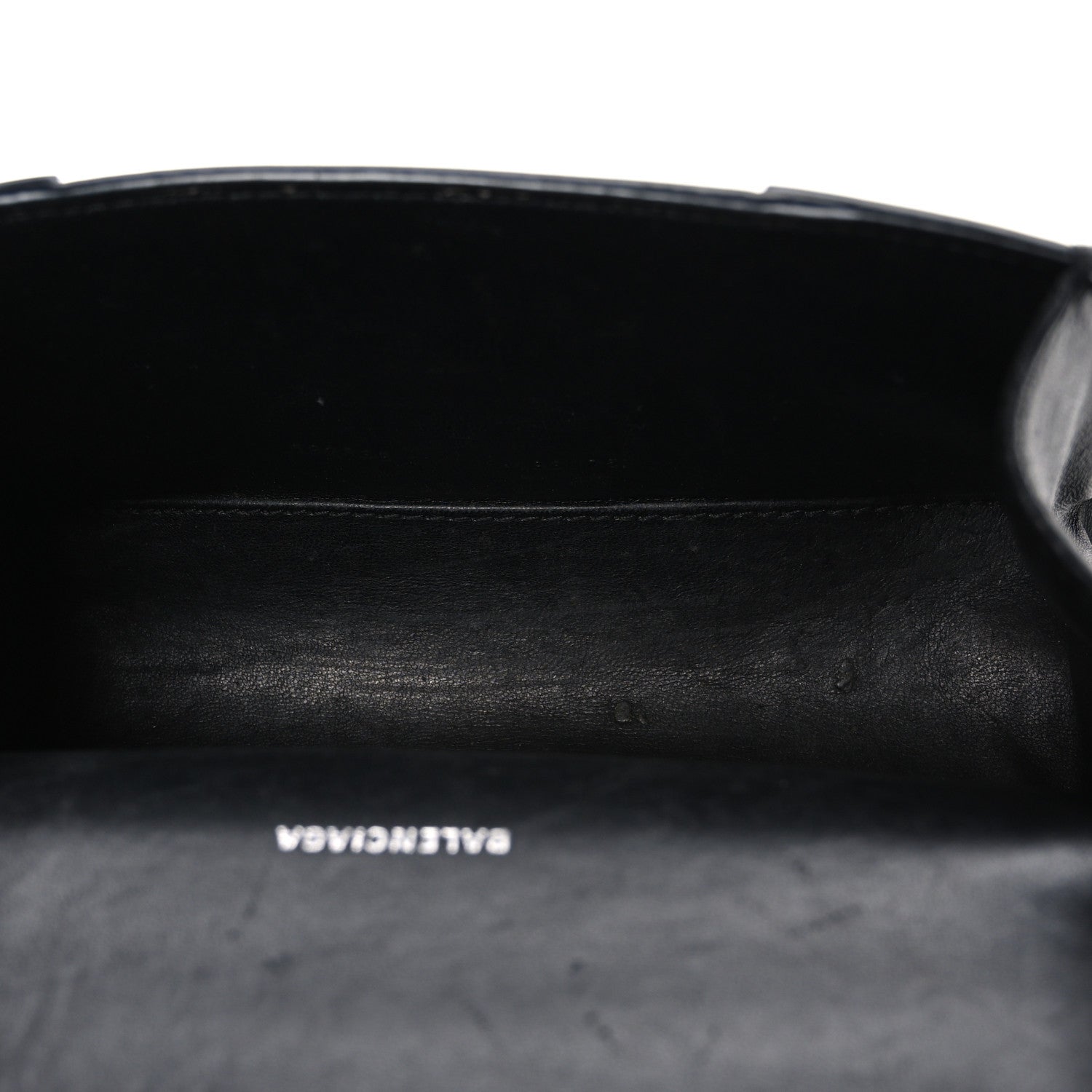 Balenciaga Shiny Box Calfskin Strass Hourglass Top Handle Bag XS Black 5 of 13