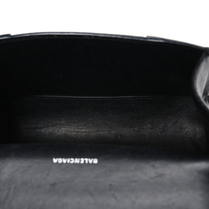 Balenciaga Shiny Box Calfskin Strass Hourglass Top Handle Bag XS Black 5 of 13