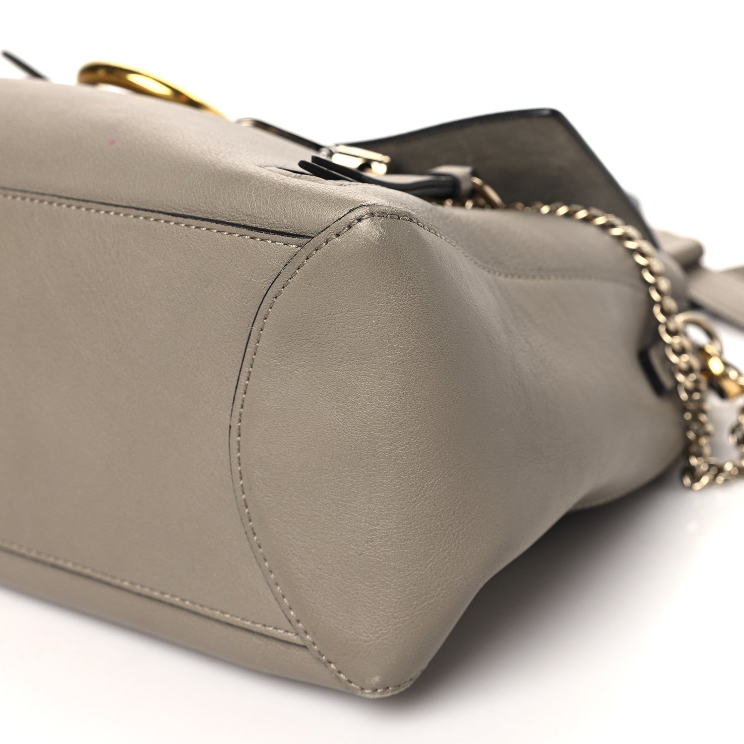 Chloe Calfskin Medium Faye Day Shoulder Bag Motty Grey 10 of 12