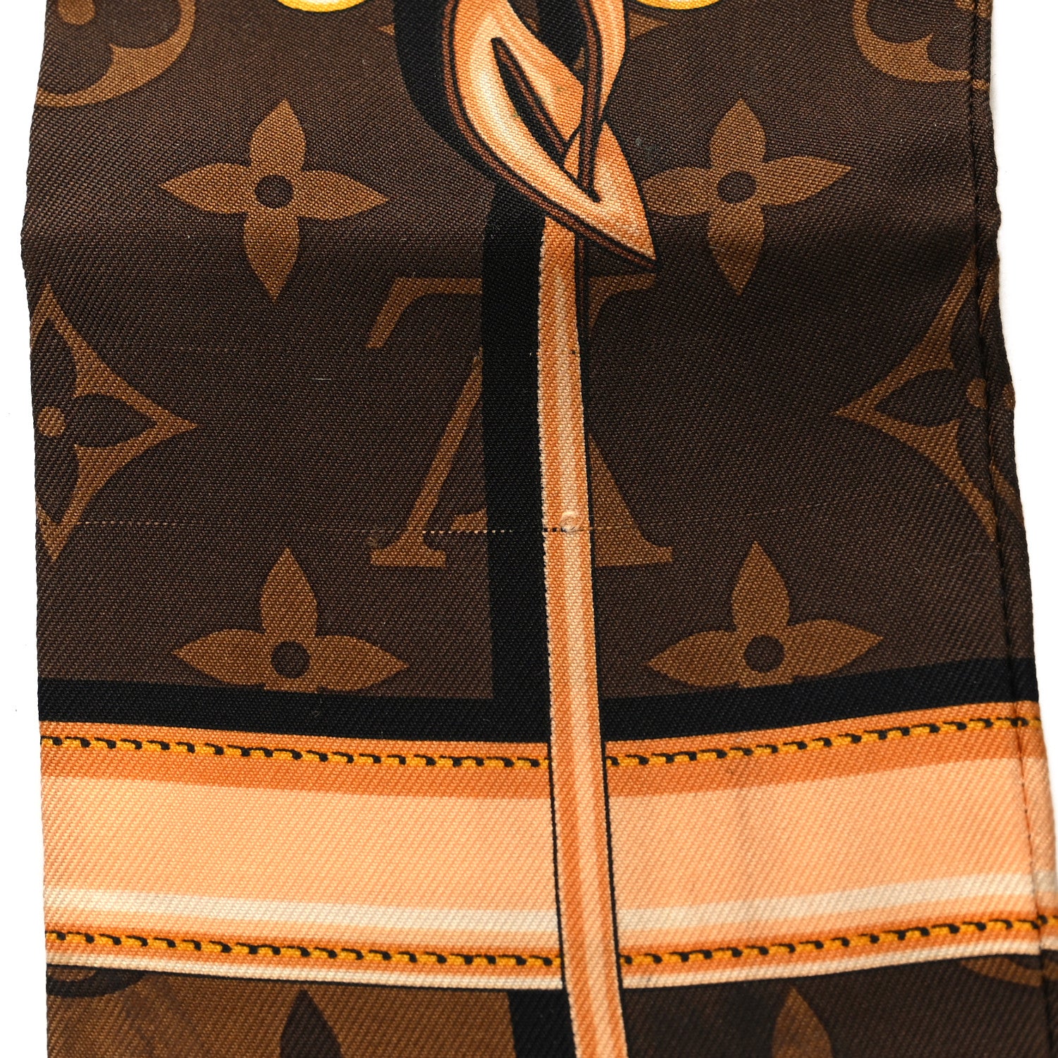 Louis Vuitton Silk Monogram Confidential Bandeau Brown 6 of 6