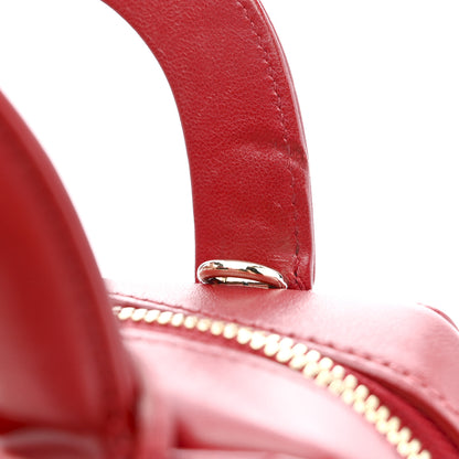 Christian Dior Lambskin Cannage Lily Tote Dark Red 13 of 14