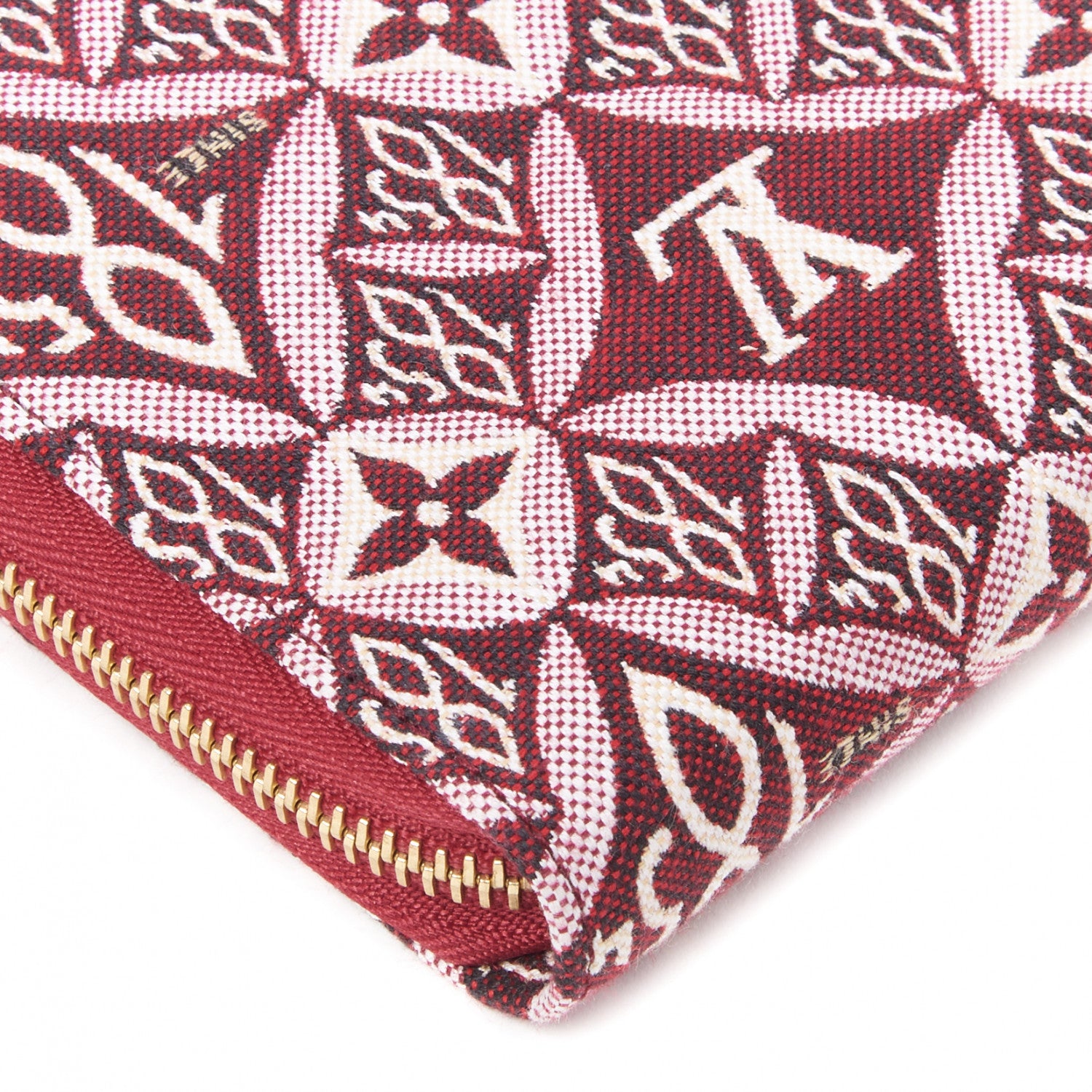 Louis Vuitton Jacquard Since 1854 Zippy Wallet Bordeaux 5 of 9