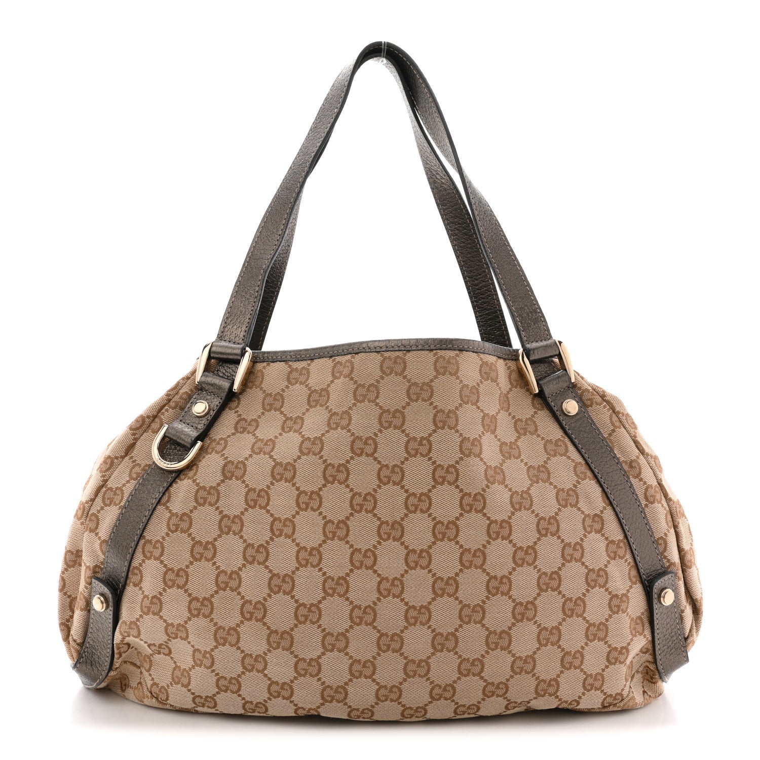 Gucci Monogram Medium Abbey Shoulder Bag Pewter 1 of 10