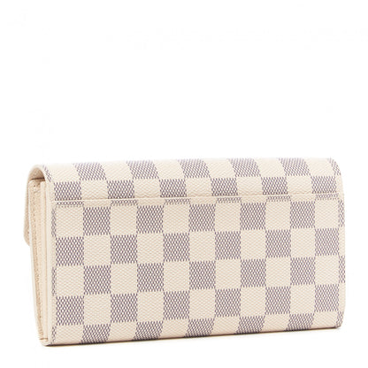 Louis Vuitton Damier Azur Sarah Wallet NM 2 of 9