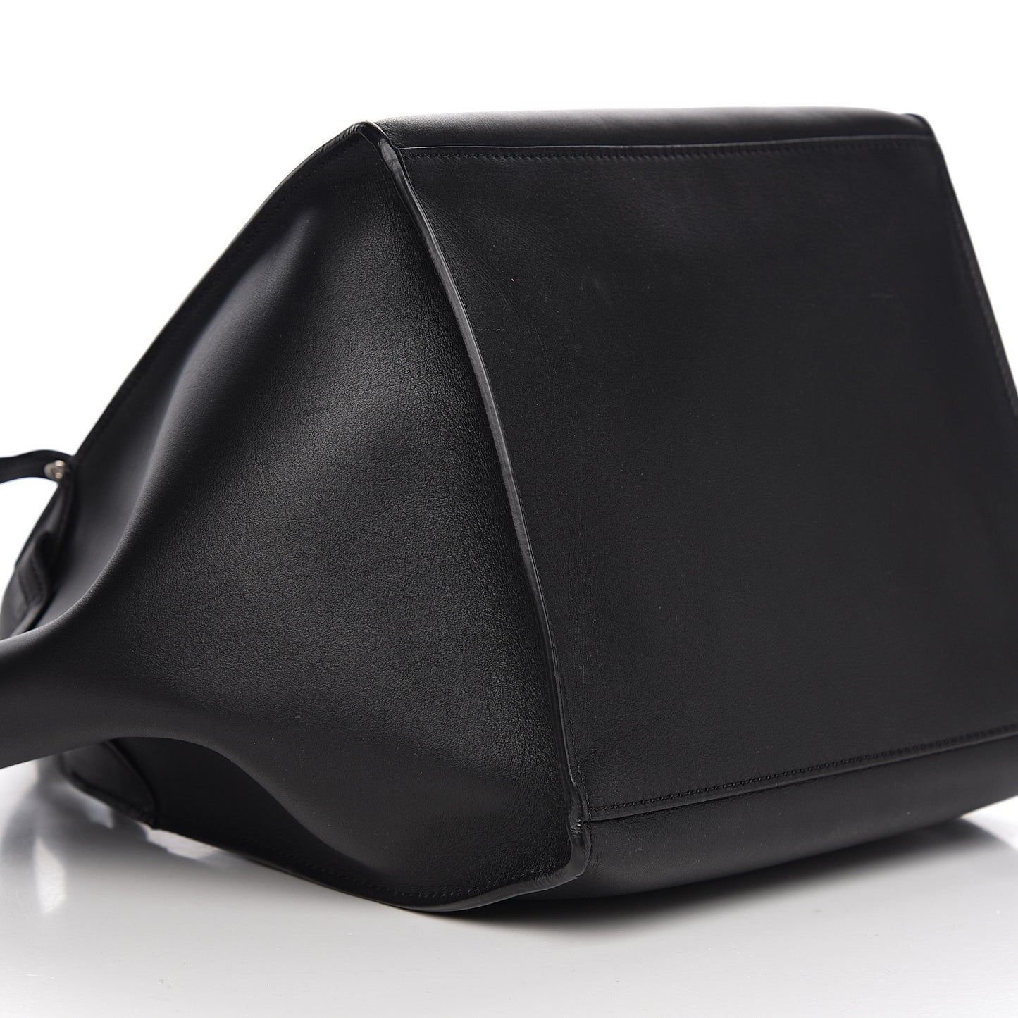 Supple Grained Calfskin Small Big Bag Black