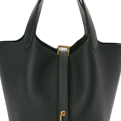 Hermes Taurillon Clemence Picotin Lock 18 PM Vert Mangrove 8 of 10