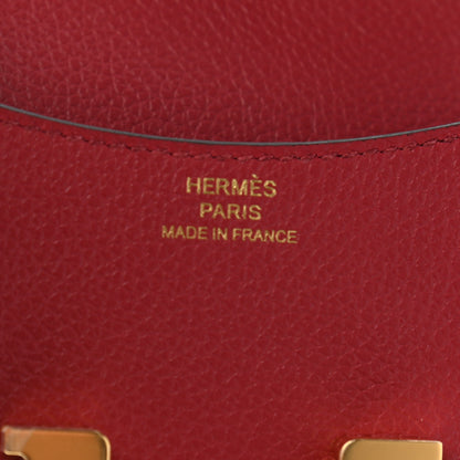 Hermes Evercolor Constance Slim Wallet Rouge Grenat 8 of 10