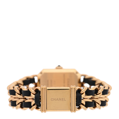 Chanel Stainless Steel Lambskin 20mm Chain Premiere Quartz Watch Gold M 3 of 4