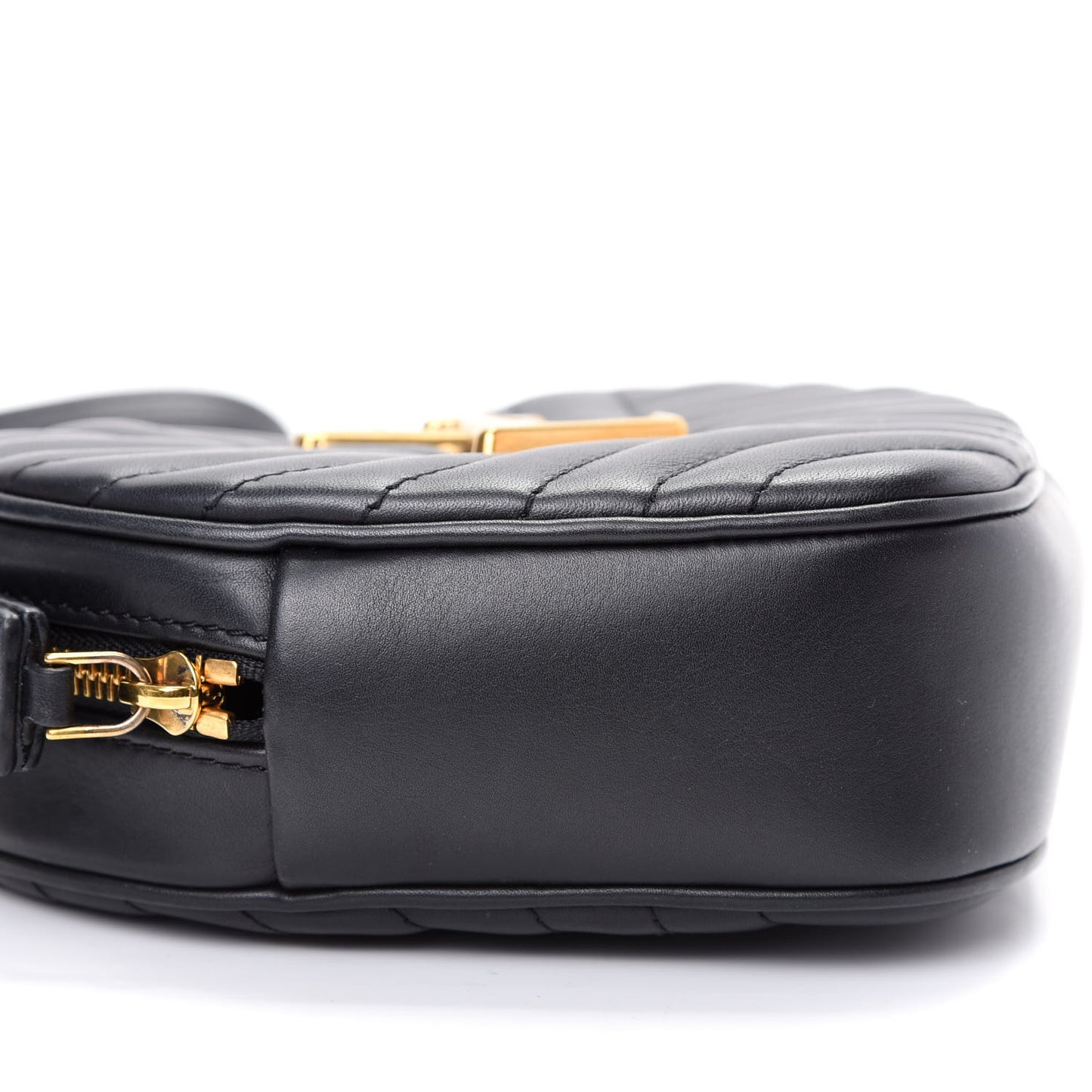Calfskin New Wave Heart Bag Black