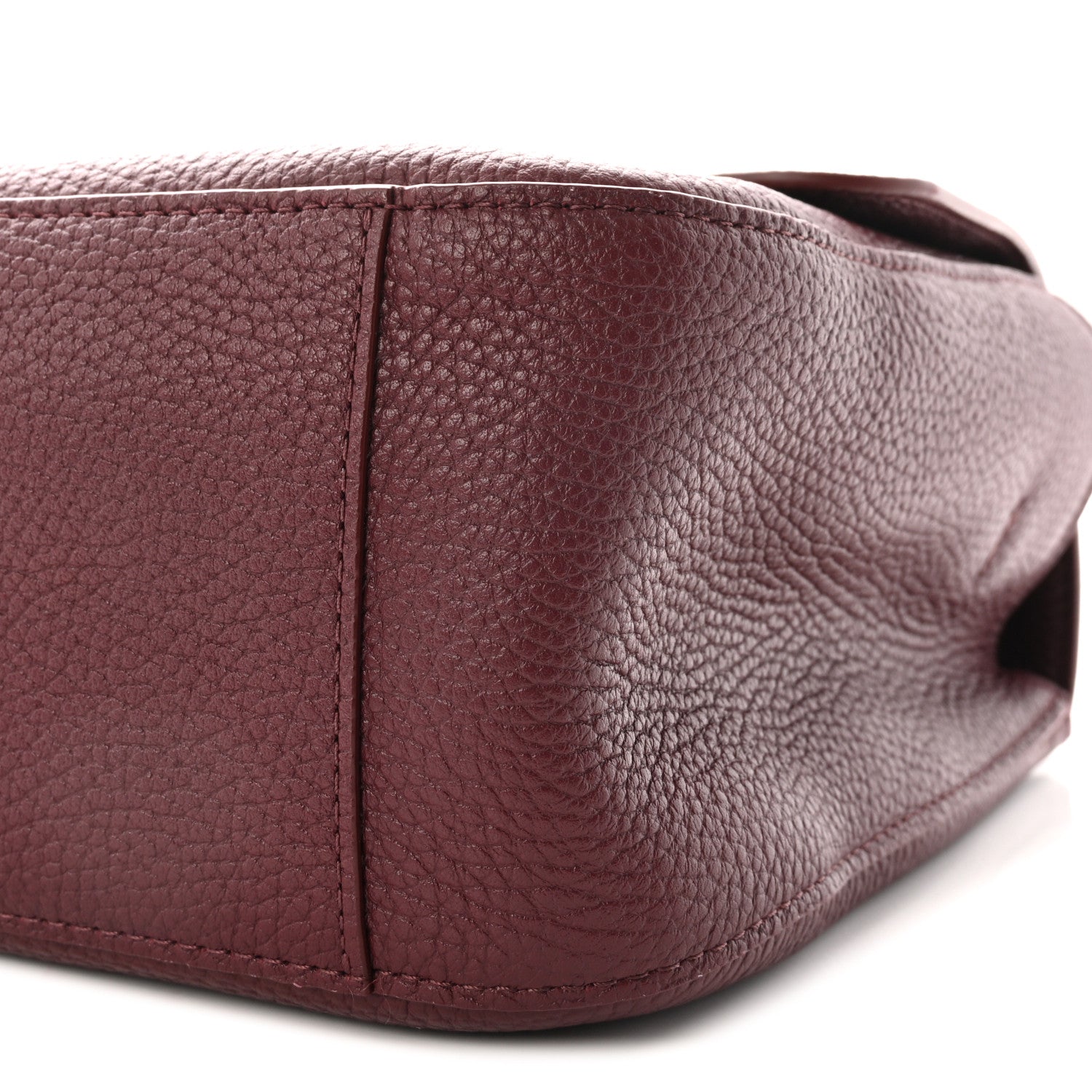 Chanel Grained Calfskin Small Souplissimo Maxi Flap Burgundy 10 of 11