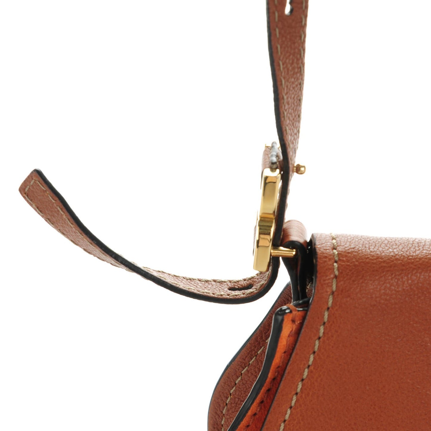 Calfskin Mini Marcie Nude Crossbody Bag Tan