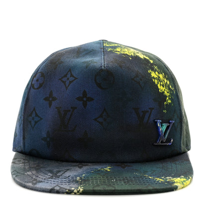 Louis Vuitton Monogram Tie Dye Cap 58 Multicolor Blue 3 of 9