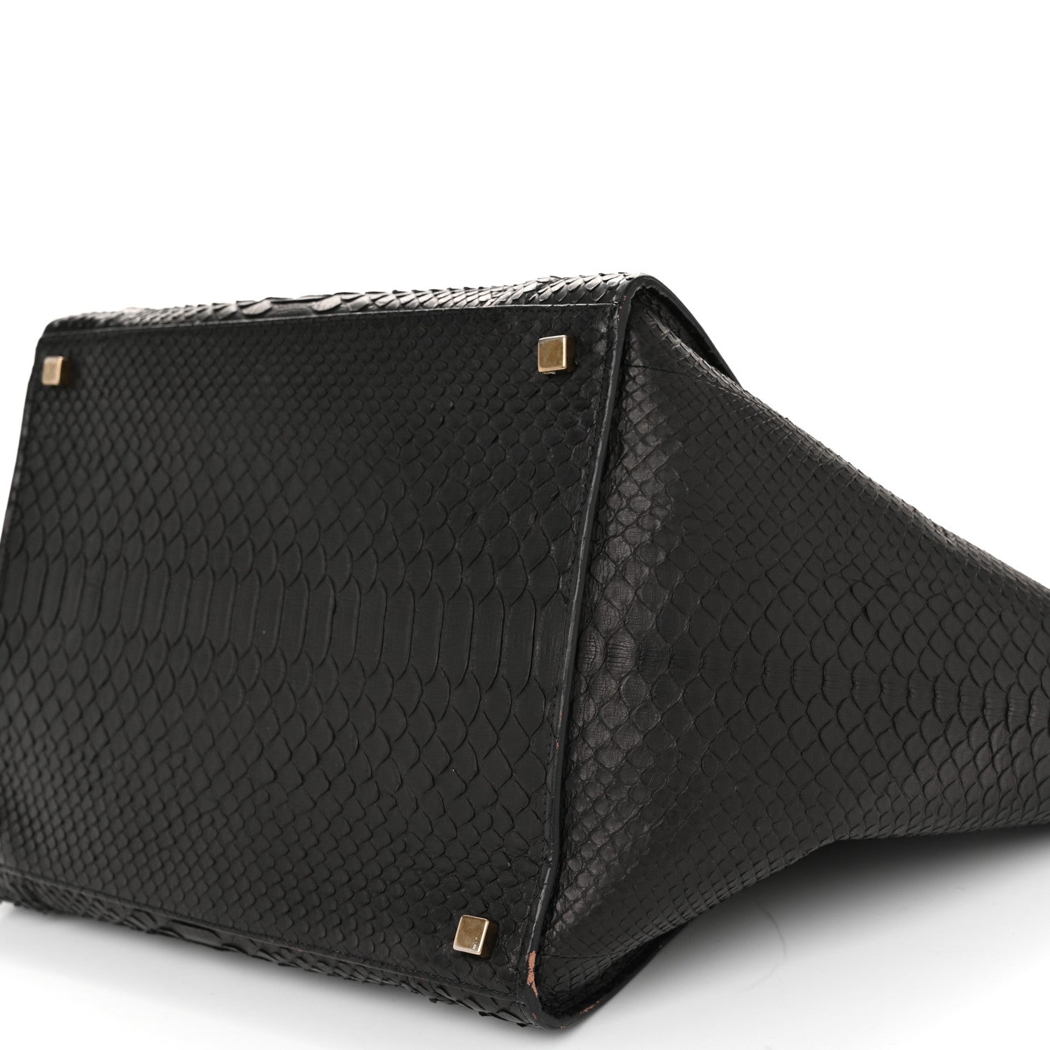 Celine Snakeskin Medium Phantom Luggage Black 10 of 13