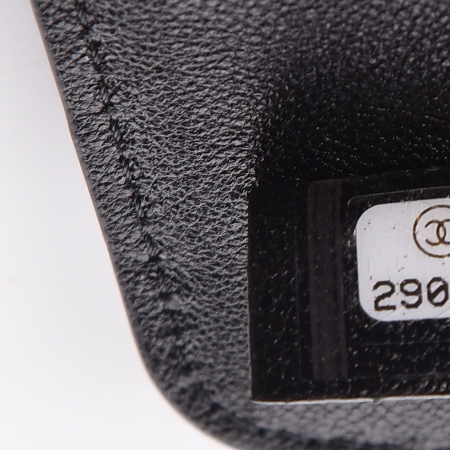 Lambskin Quilted 19 Luggage Tag Black