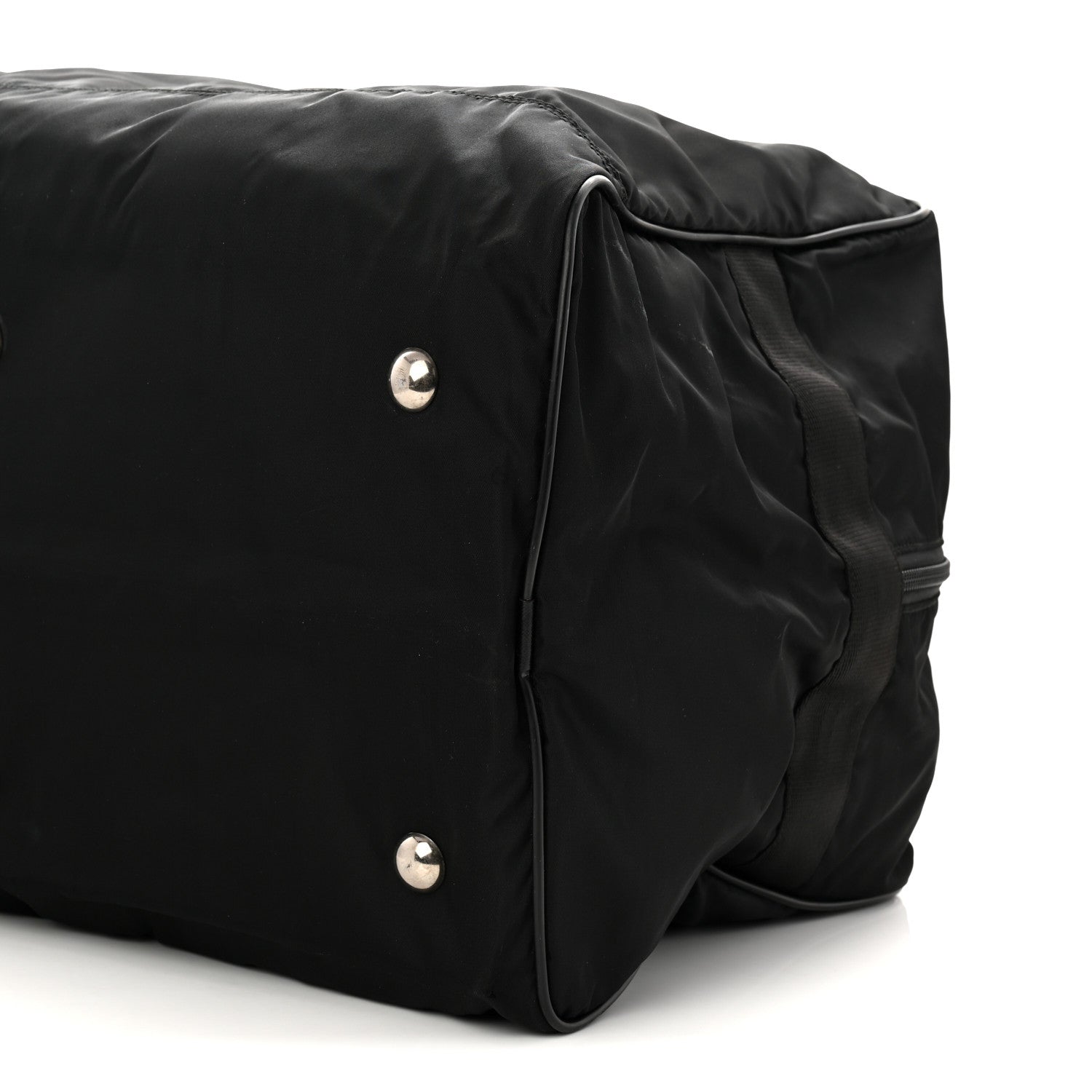 Prada Tessuto Nylon Saffiano Carry On Travel Bag Black 9 of 10