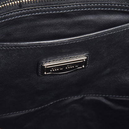 Miu Miu Vitello Soft Calf Tote Black 6 of 8