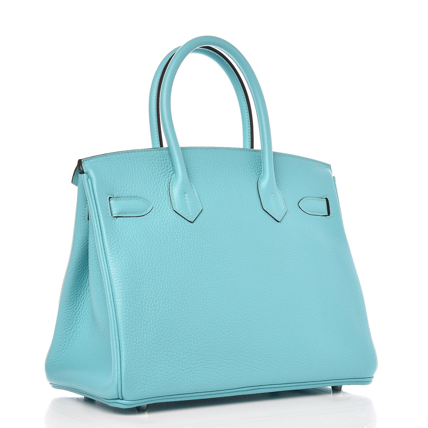 Hermes Taurillon Clemence Birkin 30 Bleu Atoll 2 of 10