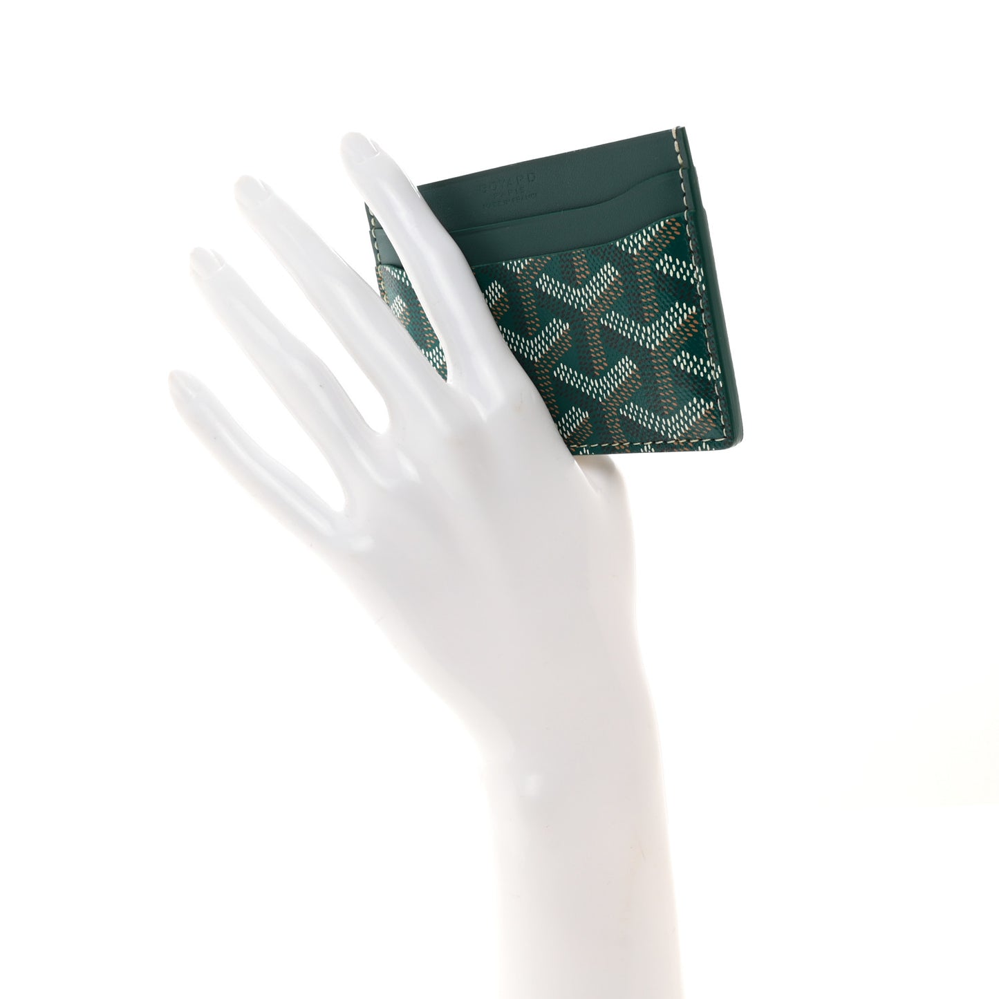 Goyardine Saint Sulpice Card Holder Green
