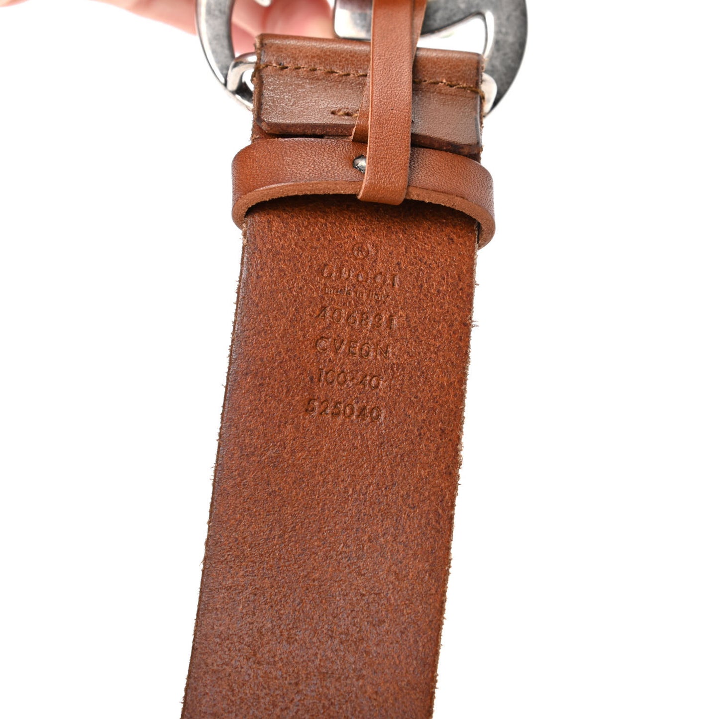 Cuoio Toscano Nickel Double Double G 40mm Belt 100 40 Cuir