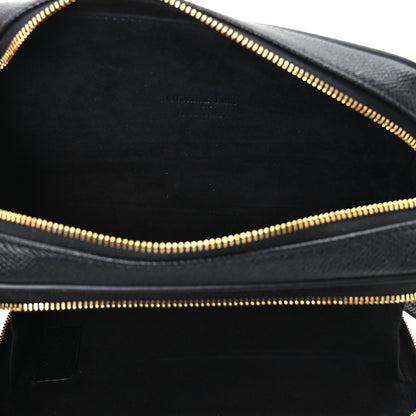 Christian Dior Grained Calfskin Caro Double Pouch Black 4 of 9