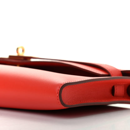 Hermes Swift Kelly Cut Clutch Pochette Capucine 6 of 8