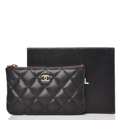 Chanel Caviar Quilted Small Cosmetic Case Black 8 of 8