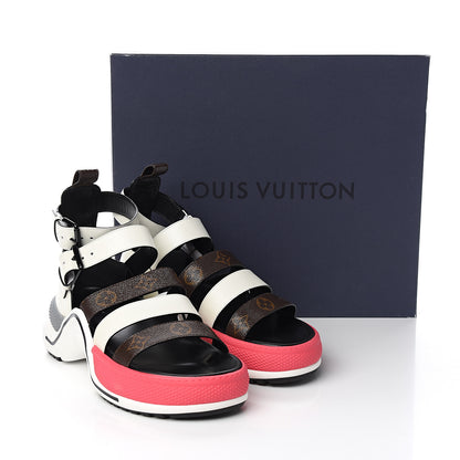 Louis Vuitton Patent Monogram LV Archlight Sandal 38.5 White 9 of 9