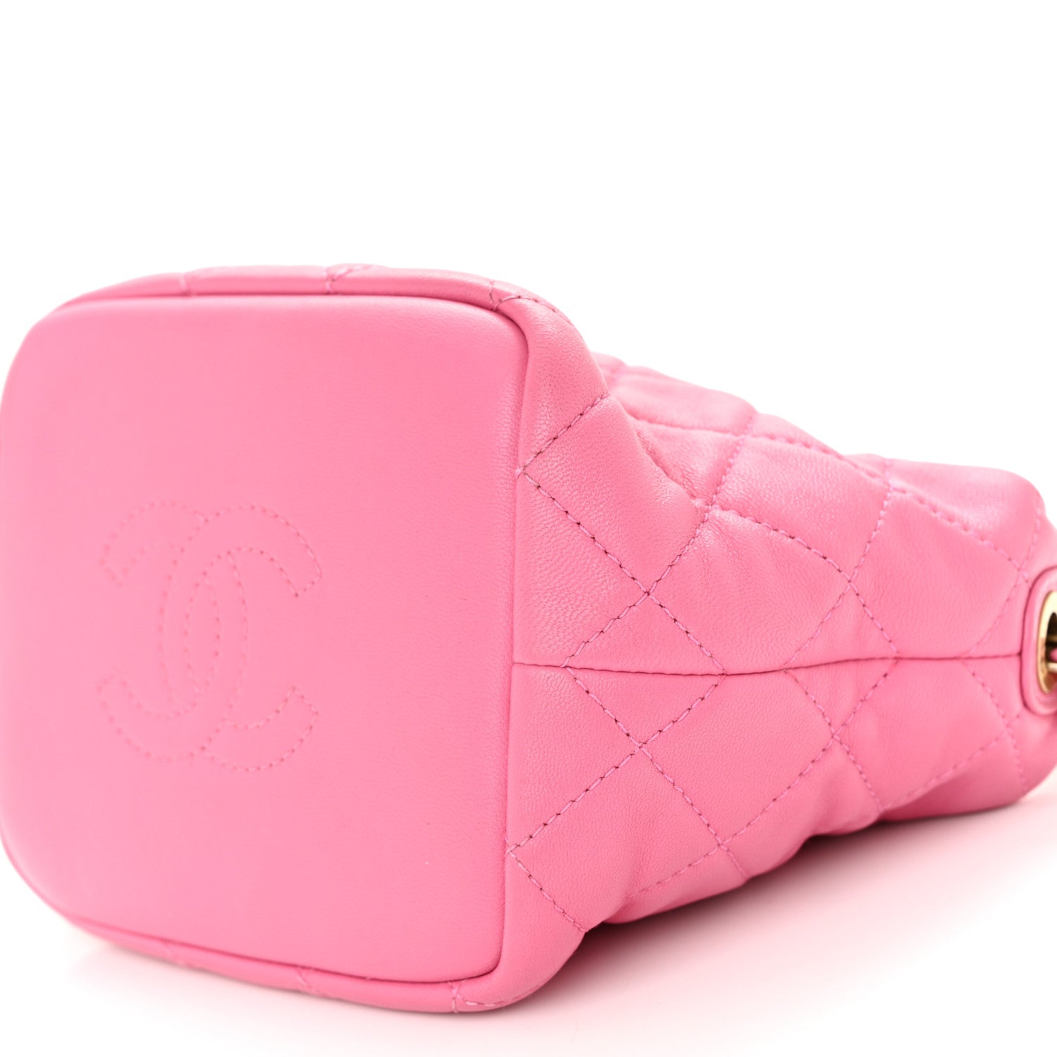 Chanel Lambskin Quilted Small Perfect Meeting Hobo Pink 9 of 9