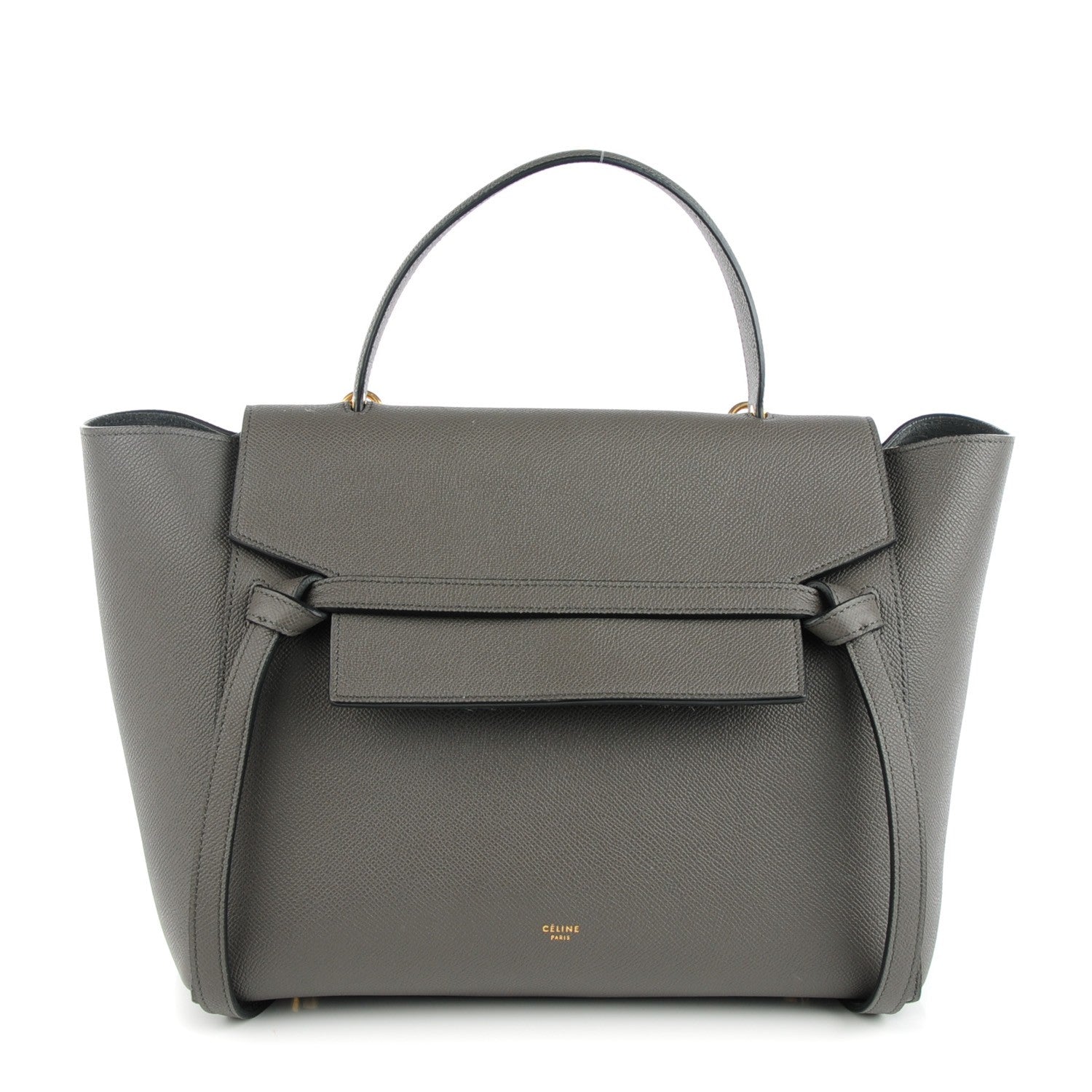 Celine Grained Calfskin Mini Belt Bag Grey 1 of 8