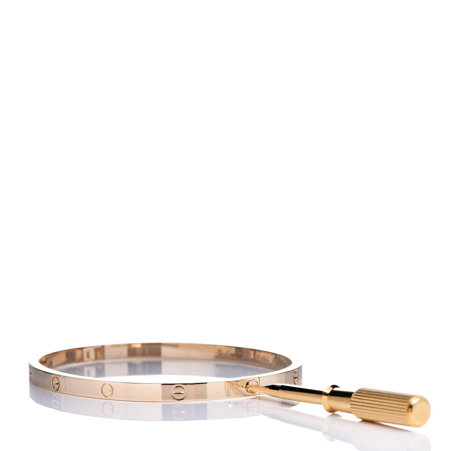 18K Yellow Gold Small LOVE Bracelet 17