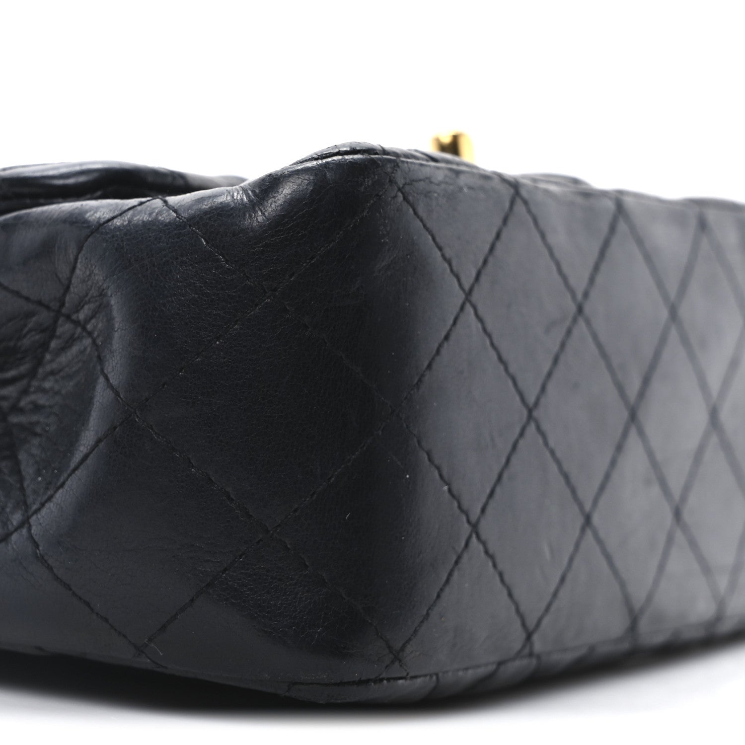 Chanel Lambskin Quilted Mini Square Flap Black 9 of 10