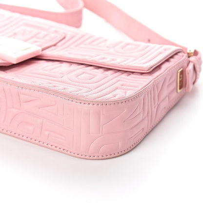 Fendi Nappa Logo Embossed Baguette Pink 8 of 9