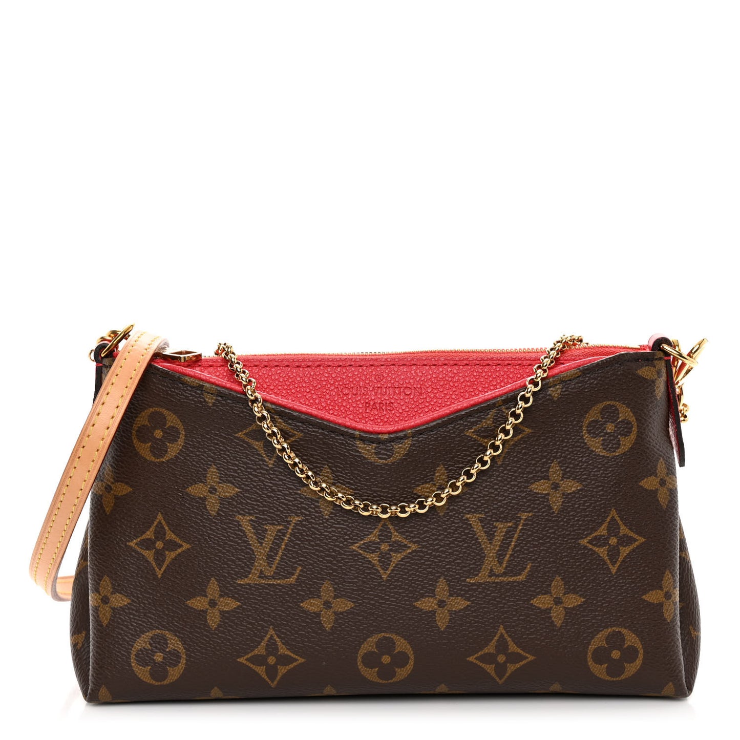 Monogram Pallas Clutch Cherry