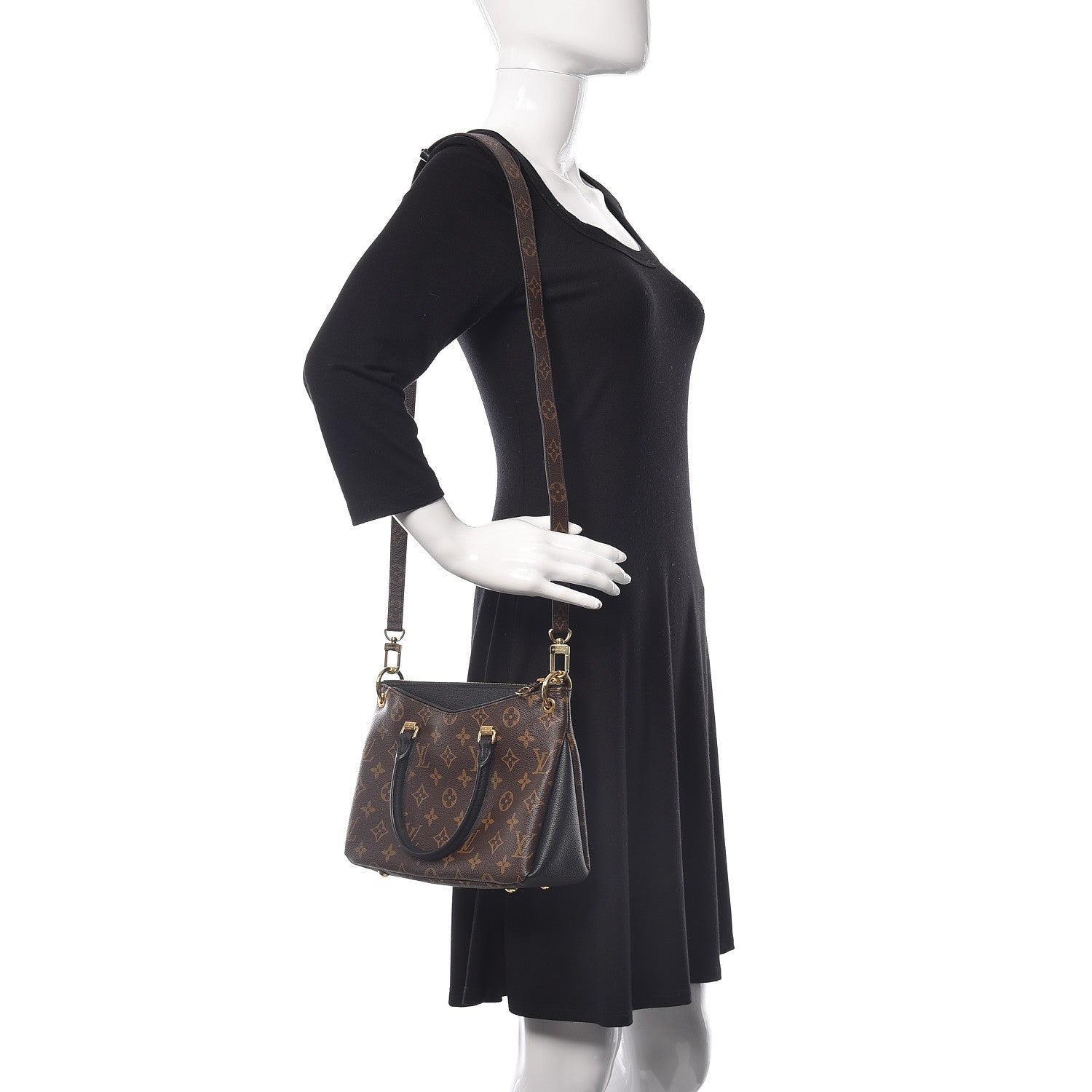 Louis Vuitton Monogram Pallas Full BB Black 2 of 9